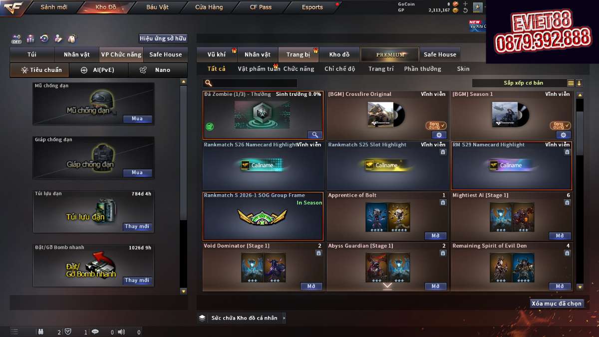 shop acc cf uy tin gia re